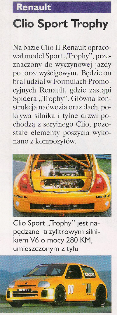 Renault Clio Sport Trophy.